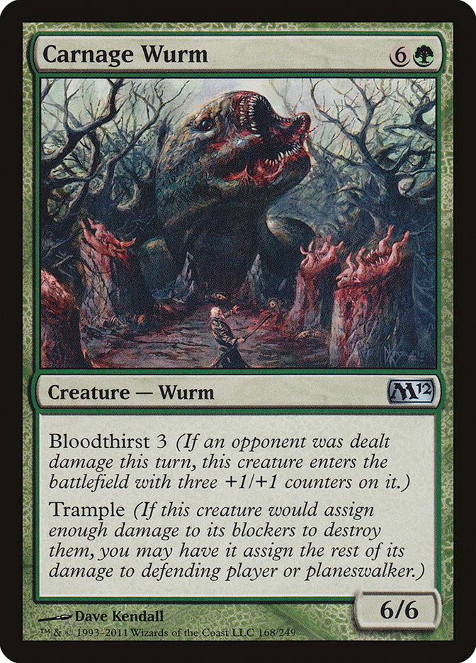 Carnage Wurm [Magic 2012] MTG Single Magic: The Gathering | Red Claw Gaming