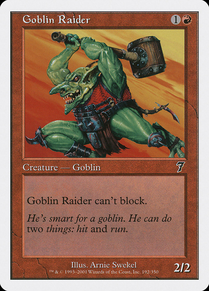 Goblin Raider [Seventh Edition] MTG Single Magic: The Gathering | Red Claw Gaming