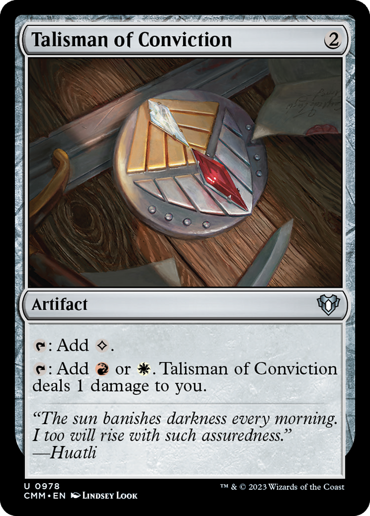 Talisman of Conviction [Commander Masters] MTG Single Magic: The Gathering | Red Claw Gaming