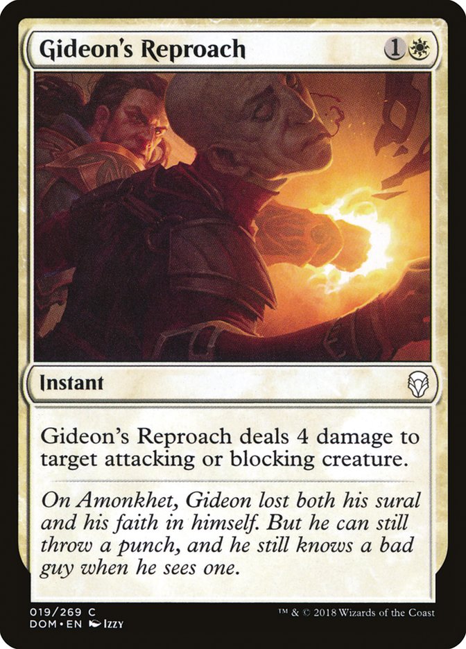 Gideon's Reproach [Dominaria] MTG Single Magic: The Gathering | Red Claw Gaming