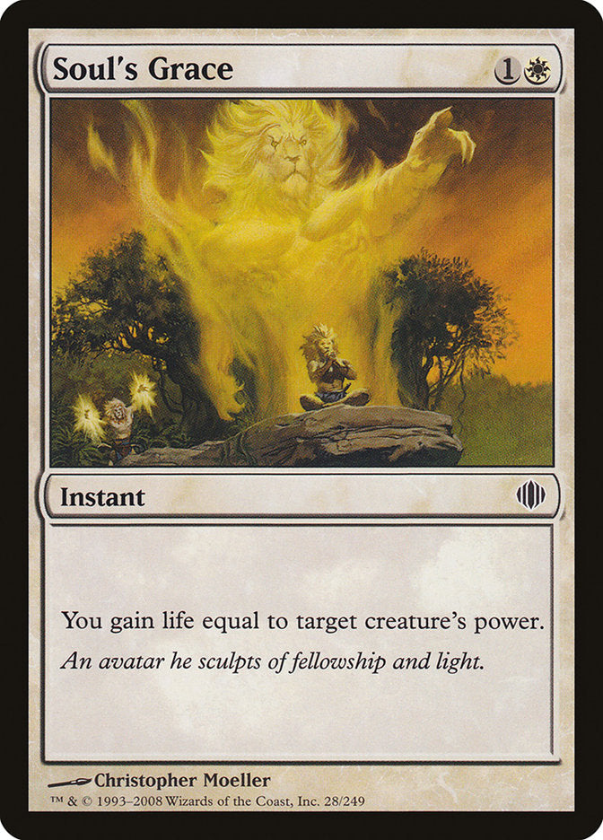 Soul's Grace [Shards of Alara] MTG Single Magic: The Gathering | Red Claw Gaming