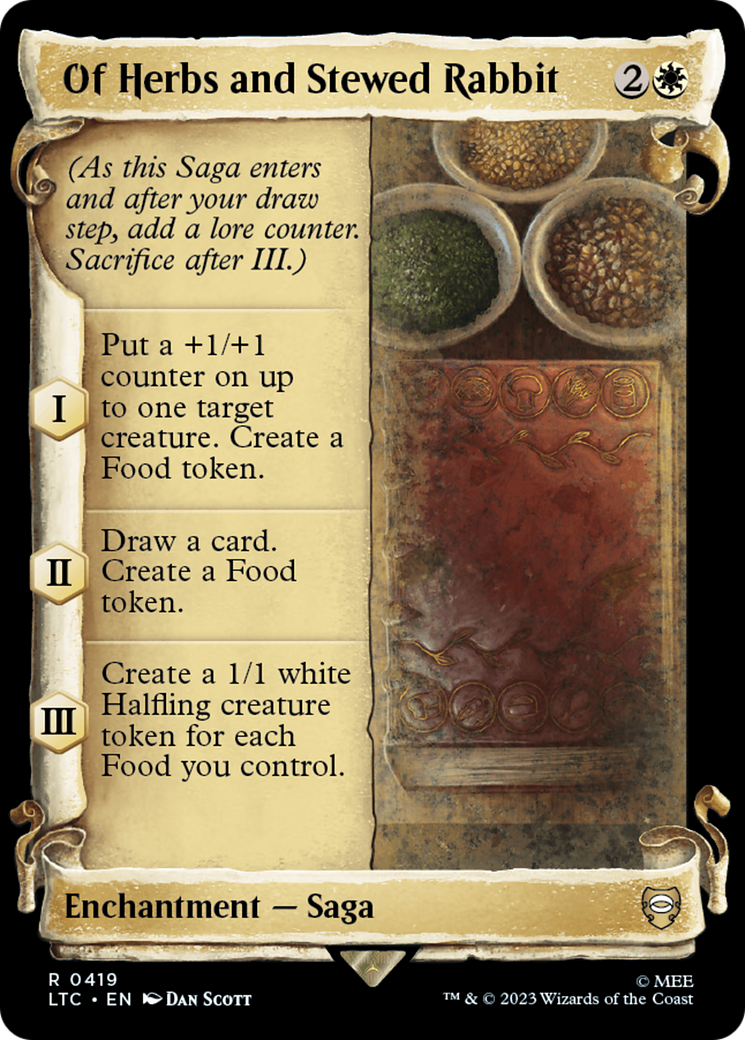 Of Herbs and Stewed Rabbit [The Lord of the Rings: Tales of Middle-Earth Commander Showcase Scrolls] MTG Single Magic: The Gathering | Red Claw Gaming