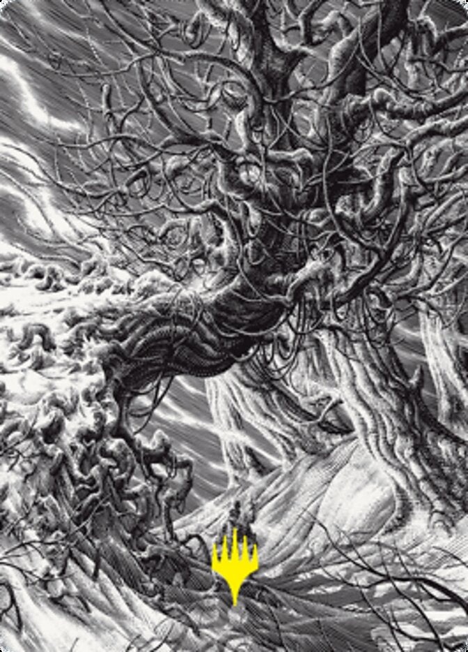 Forest Art Card [Innistrad: Crimson Vow Art Series] MTG Single Magic: The Gathering | Red Claw Gaming