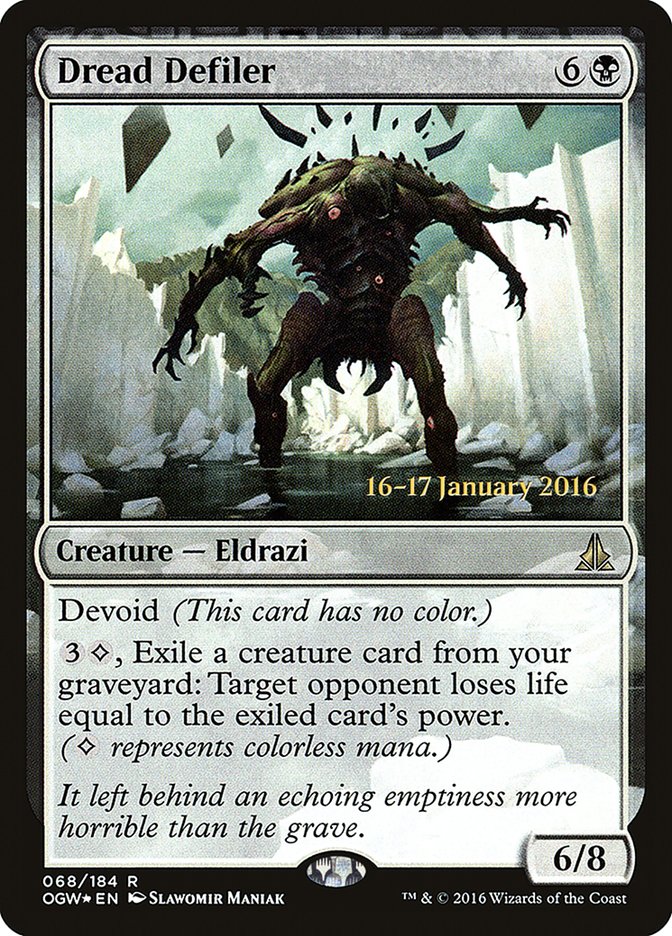 Dread Defiler [Oath of the Gatewatch Prerelease Promos] MTG Single Magic: The Gathering | Red Claw Gaming
