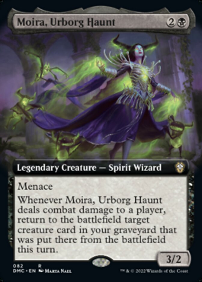 Moira, Urborg Haunt (Extended Art) [Dominaria United Commander] MTG Single Magic: The Gathering | Red Claw Gaming