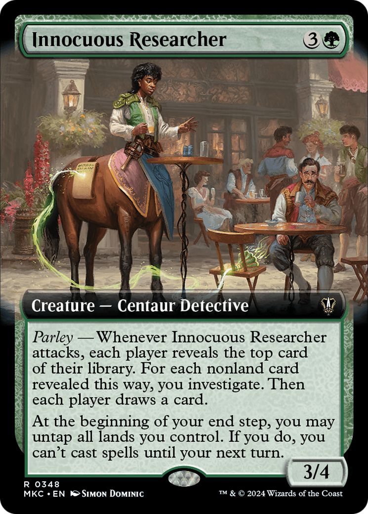 Innocuous Researcher (Extended Art) [Murders at Karlov Manor Commander] MTG Single Magic: The Gathering | Red Claw Gaming