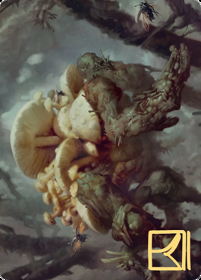 Swarm Shambler Art Card (Gold-Stamped Signature) [Zendikar Rising Art Series] MTG Single Magic: The Gathering | Red Claw Gaming