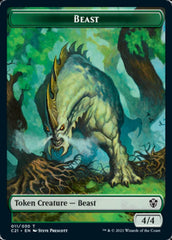 Beast (011) // Insect Double-Sided Token [Commander 2021 Tokens] MTG Single Magic: The Gathering | Red Claw Gaming