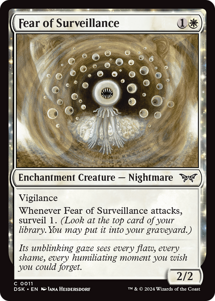 Fear of Surveillance [Duskmourn: House of Horror] MTG Single Magic: The Gathering | Red Claw Gaming