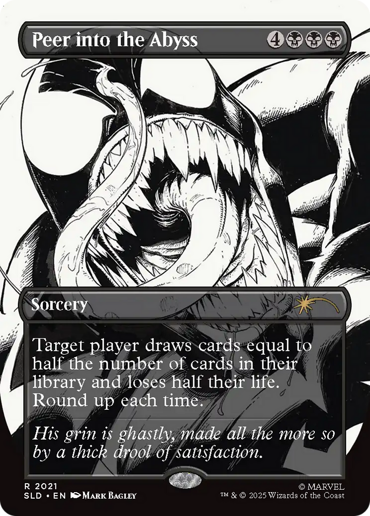 Peer into the Abyss (2021) (Rainbow Foil) [Secret Lair Drop Series] MTG Single Magic: The Gathering | Red Claw Gaming