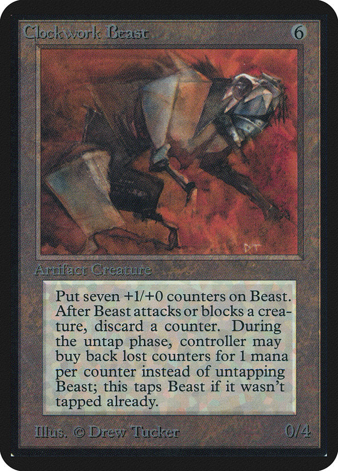 Clockwork Beast [Alpha Edition] MTG Single Magic: The Gathering | Red Claw Gaming