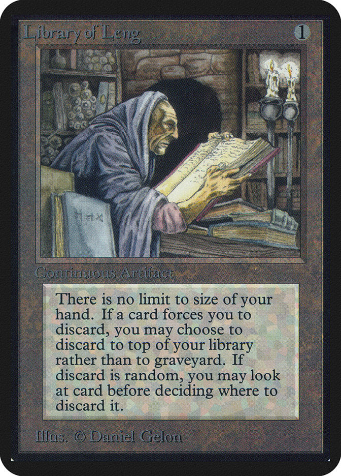 Library of Leng [Alpha Edition] MTG Single Magic: The Gathering | Red Claw Gaming