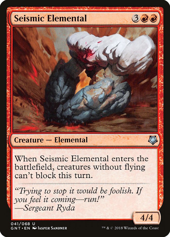 Seismic Elemental [Game Night 2018] MTG Single Magic: The Gathering | Red Claw Gaming