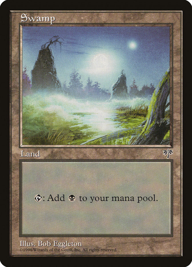 Swamp (Moon) [Mirage] MTG Single Magic: The Gathering | Red Claw Gaming