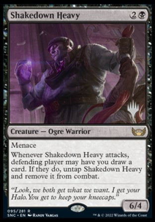 Shakedown Heavy (Promo Pack) [Streets of New Capenna Promos] MTG Single Magic: The Gathering | Red Claw Gaming