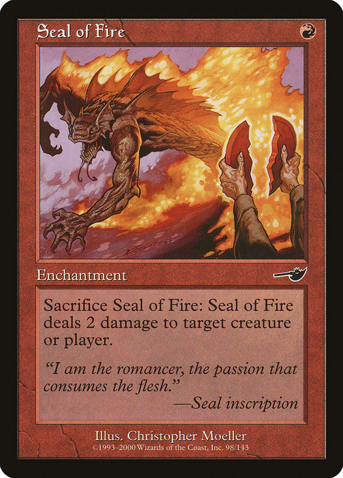 Seal of Fire [Nemesis] MTG Single Magic: The Gathering | Red Claw Gaming
