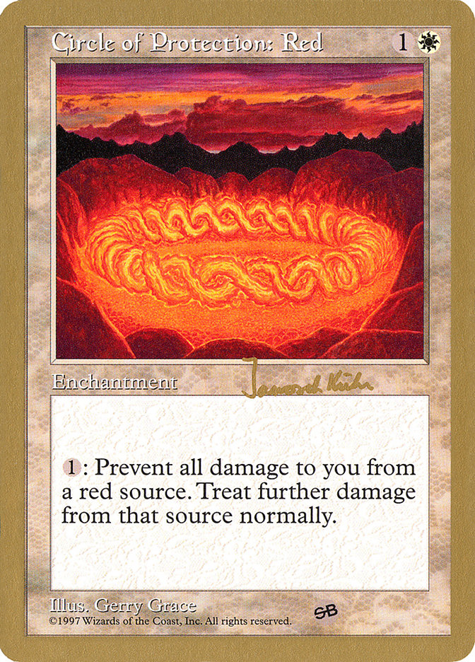 Circle of Protection: Red (Janosch Kuhn) (SB) [World Championship Decks 1997] MTG Single Magic: The Gathering | Red Claw Gaming