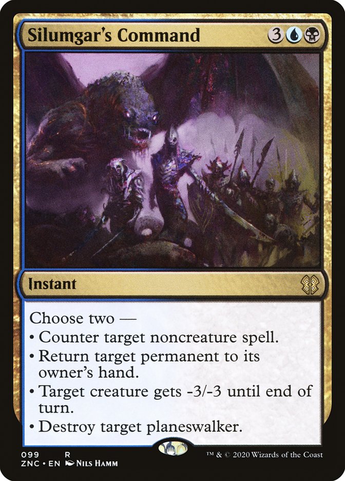 Silumgar's Command [Zendikar Rising Commander] MTG Single Magic: The Gathering | Red Claw Gaming