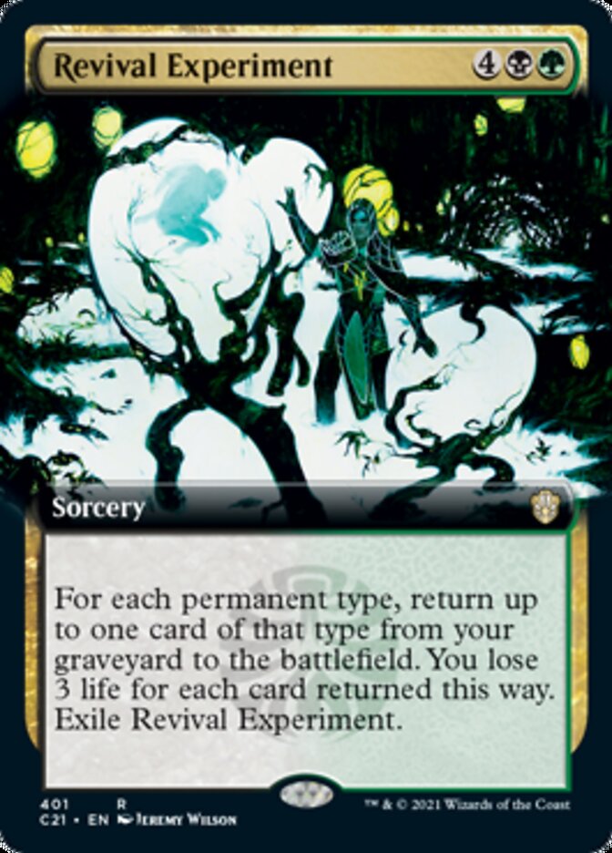 Revival Experiment (Extended Art) [Commander 2021] MTG Single Magic: The Gathering | Red Claw Gaming