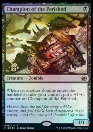 Champion of the Perished [Innistrad: Midnight Hunt Prerelease Promos] MTG Single Magic: The Gathering | Red Claw Gaming