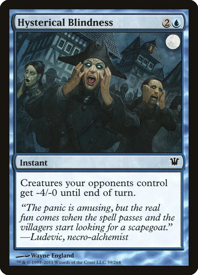 Hysterical Blindness [Innistrad] MTG Single Magic: The Gathering | Red Claw Gaming