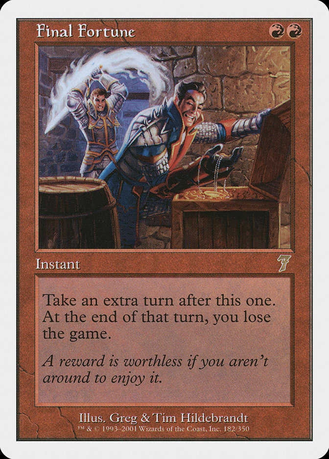 Final Fortune [Seventh Edition] MTG Single Magic: The Gathering | Red Claw Gaming