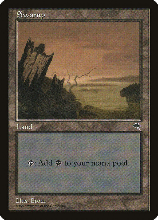 Swamp (Pink/Orange Sky) [Tempest] MTG Single Magic: The Gathering | Red Claw Gaming
