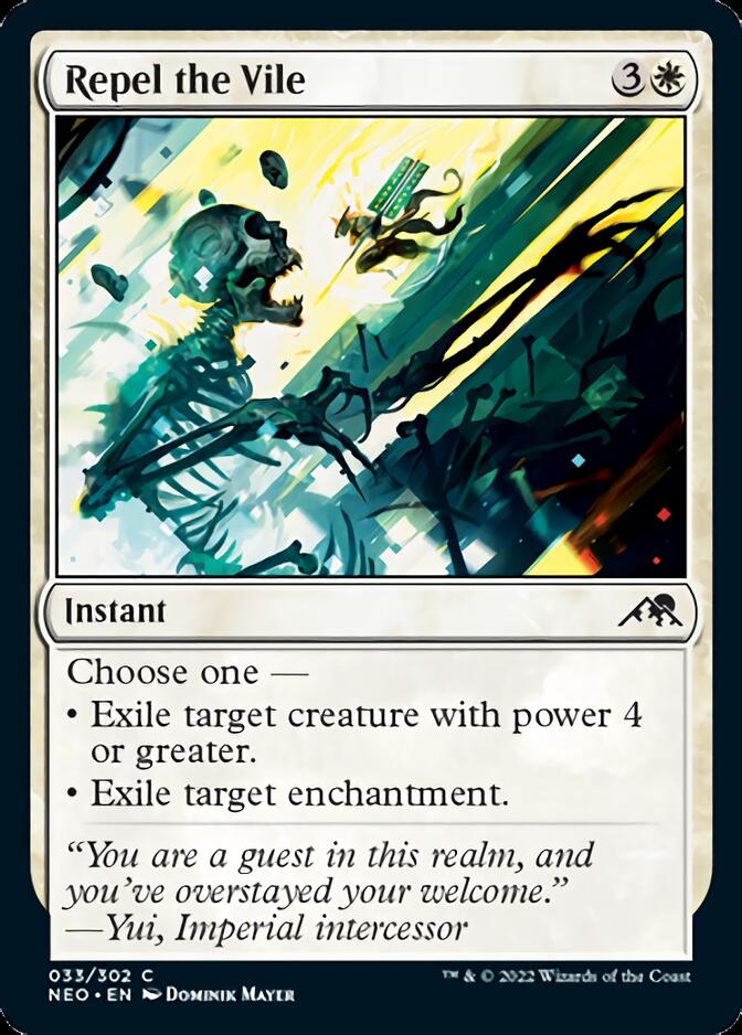 Repel the Vile [Kamigawa: Neon Dynasty] MTG Single Magic: The Gathering    | Red Claw Gaming