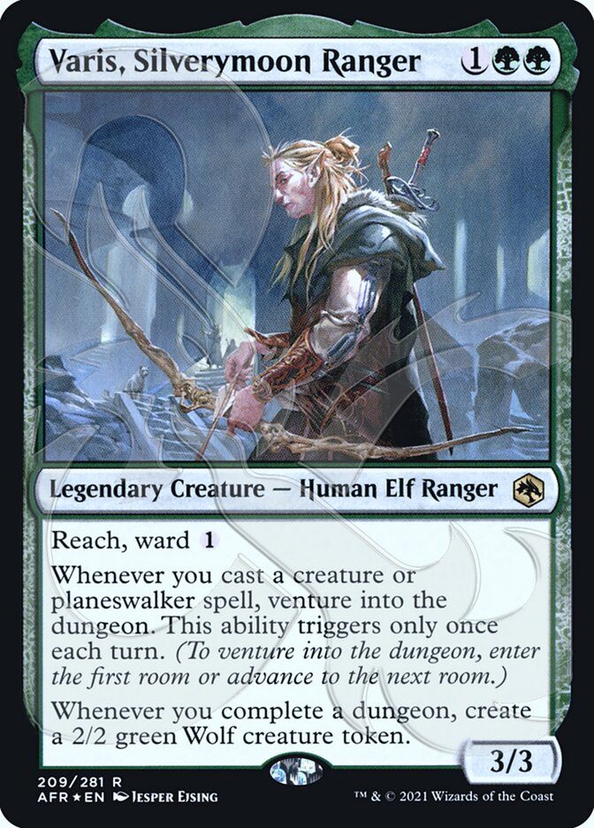 Varis, Silverymoon Ranger (Ampersand Promo) [Dungeons & Dragons: Adventures in the Forgotten Realms Promos] MTG Single Magic: The Gathering | Red Claw Gaming