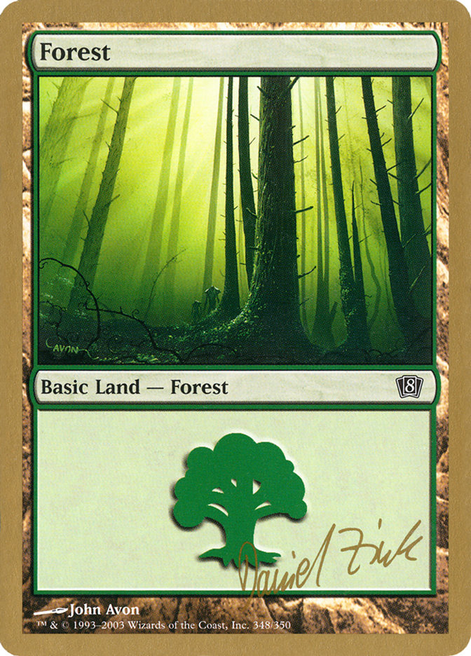 Forest (dz348) (Daniel Zink) [World Championship Decks 2003] MTG Single Magic: The Gathering    | Red Claw Gaming