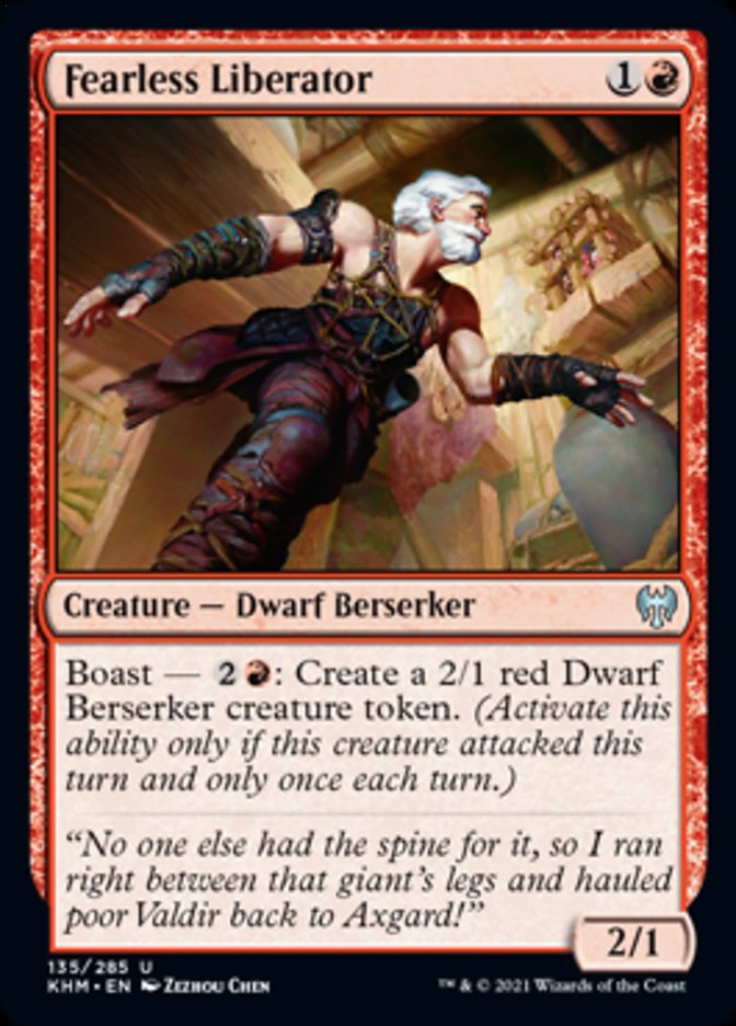 Fearless Liberator [Kaldheim] MTG Single Magic: The Gathering | Red Claw Gaming