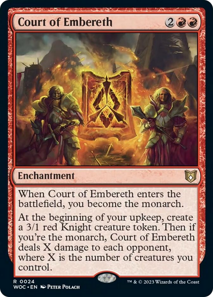 Court of Embereth [Wilds of Eldraine Commander] MTG Single Magic: The Gathering | Red Claw Gaming