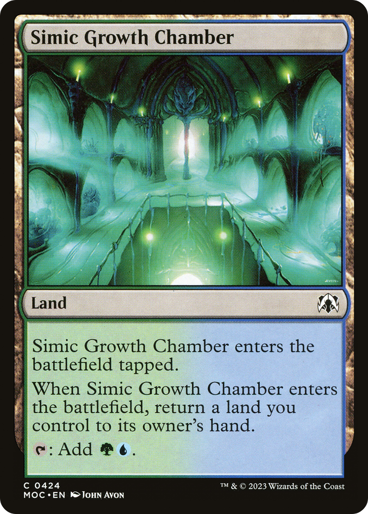 Simic Growth Chamber [March of the Machine Commander] MTG Single Magic: The Gathering | Red Claw Gaming