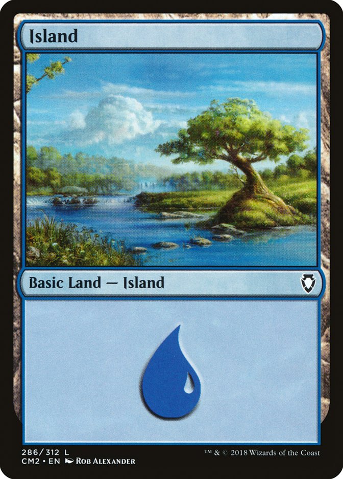 Island (286) [Commander Anthology Volume II] MTG Single Magic: The Gathering | Red Claw Gaming