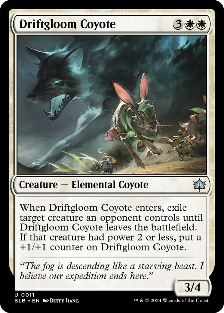 Driftgloom Coyote [Bloomburrow] MTG Single Magic: The Gathering | Red Claw Gaming