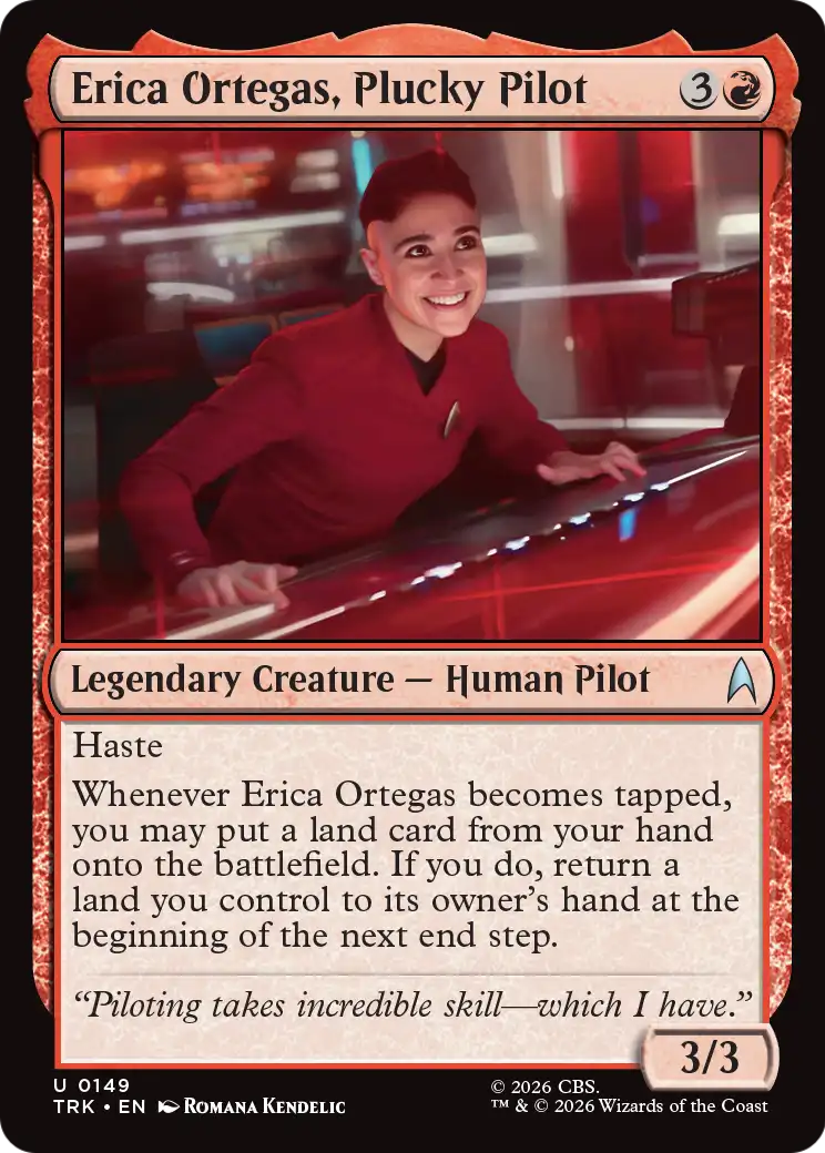 Erica Ortegas, Plucky Pilot [Star Trek] | Red Claw Gaming