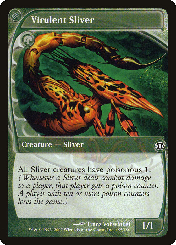 Virulent Sliver [Future Sight] MTG Single Magic: The Gathering | Red Claw Gaming