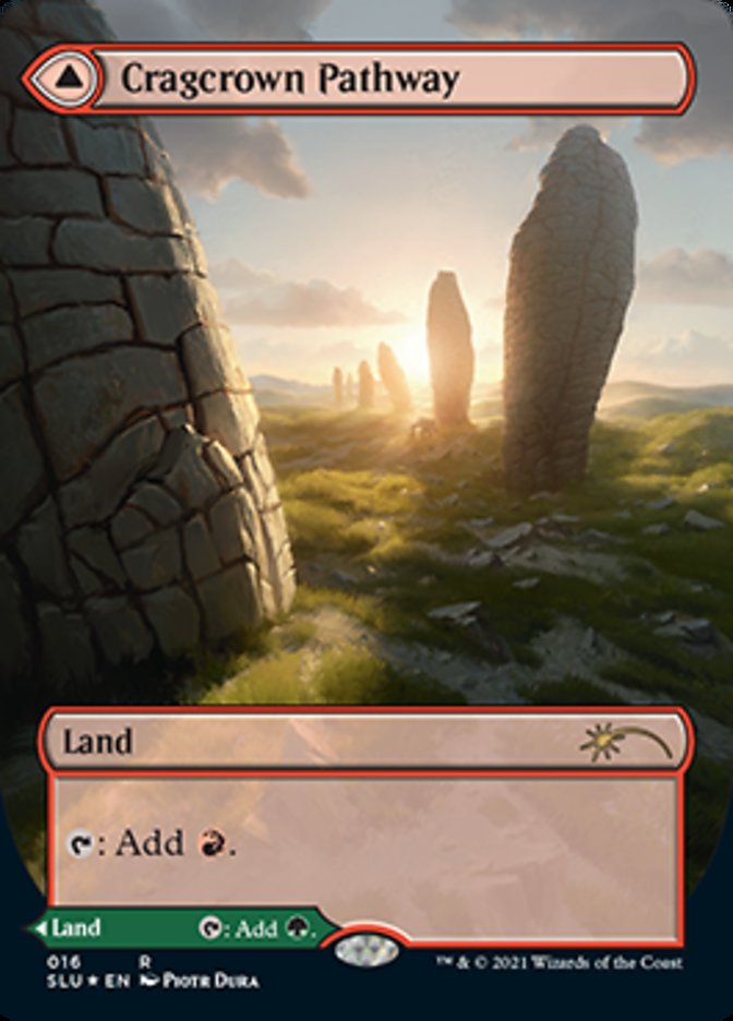 Cragcrown Pathway // Timbercrown Pathway (Borderless) [Secret Lair: Ultimate Edition 2] MTG Single Magic: The Gathering | Red Claw Gaming