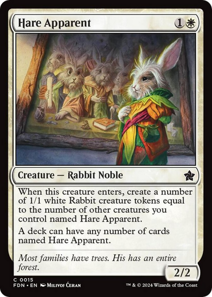 Hare Apparent [Foundations] MTG Single Magic: The Gathering | Red Claw Gaming