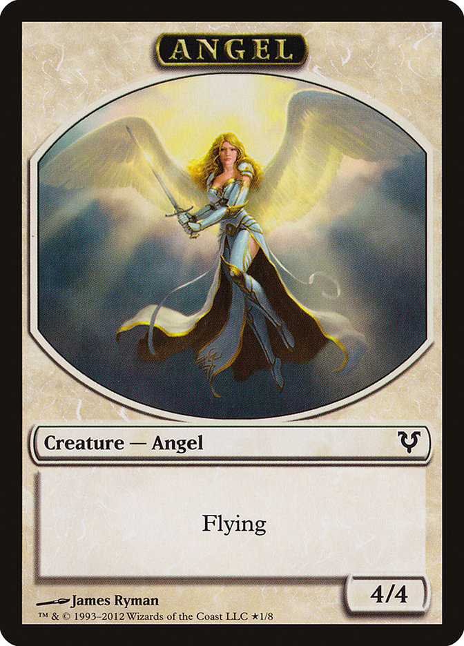 Angel // Demon Double-Sided Token (Oversized) [Open the Helvault] MTG Single Magic: The Gathering | Red Claw Gaming