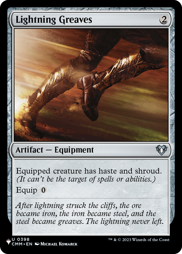 Lightning Greaves (CMM) [The List] MTG Single Magic: The Gathering | Red Claw Gaming