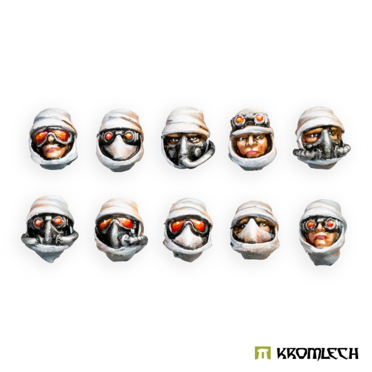 DESERT RAIDERS GUARD HEADS Minatures Kromlech    | Red Claw Gaming