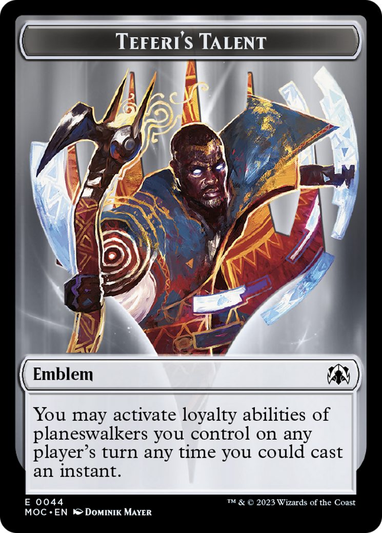 Elemental (9) // Teferi's Talent Emblem Double-Sided Token [March of the Machine Tokens] MTG Single Magic: The Gathering | Red Claw Gaming