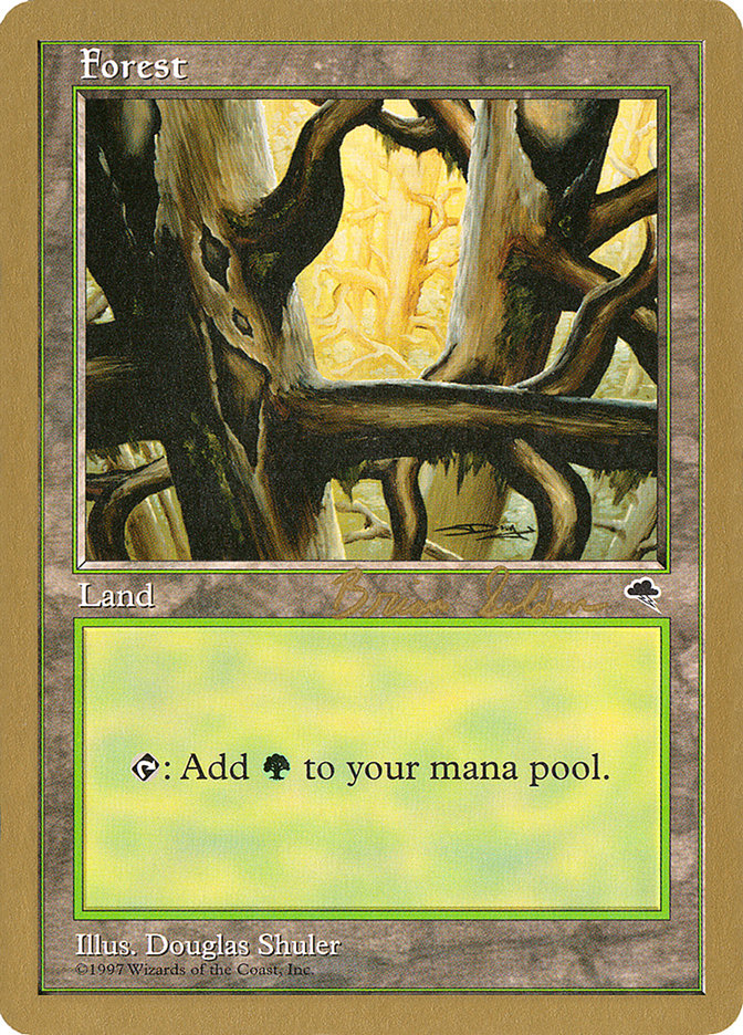 Forest (bs350) (Brian Selden) [World Championship Decks 1998] MTG Single Magic: The Gathering | Red Claw Gaming