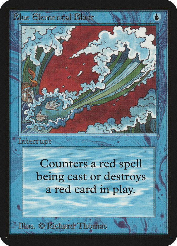 Blue Elemental Blast [Alpha Edition] MTG Single Magic: The Gathering | Red Claw Gaming