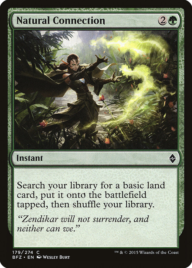 Natural Connection [Battle for Zendikar] MTG Single Magic: The Gathering | Red Claw Gaming