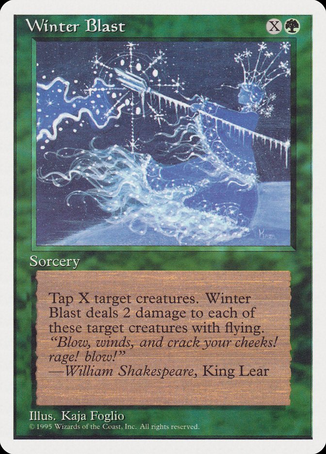 Winter Blast [Rivals Quick Start Set] MTG Single Magic: The Gathering | Red Claw Gaming