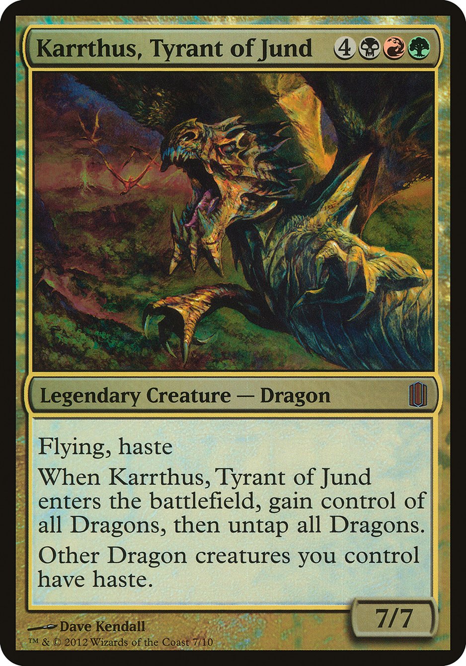 Karrthus, Tyrant of Jund (Oversized) [Commander's Arsenal Oversized] MTG Single Magic: The Gathering | Red Claw Gaming