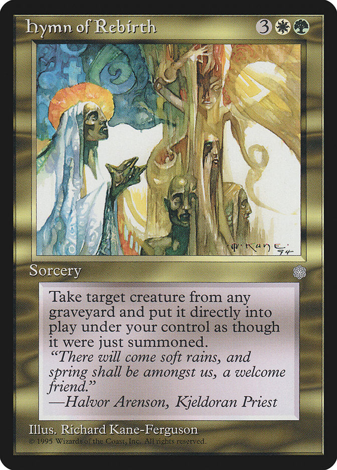 Hymn of Rebirth [Ice Age] MTG Single Magic: The Gathering | Red Claw Gaming