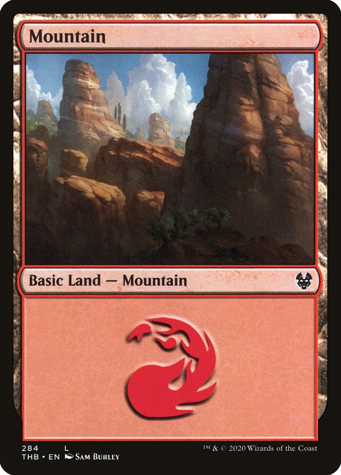 Mountain (284) [Theros Beyond Death] MTG Single Magic: The Gathering | Red Claw Gaming